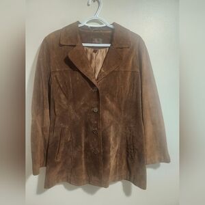 Vintage Danier Brown Suede Women's Blazer